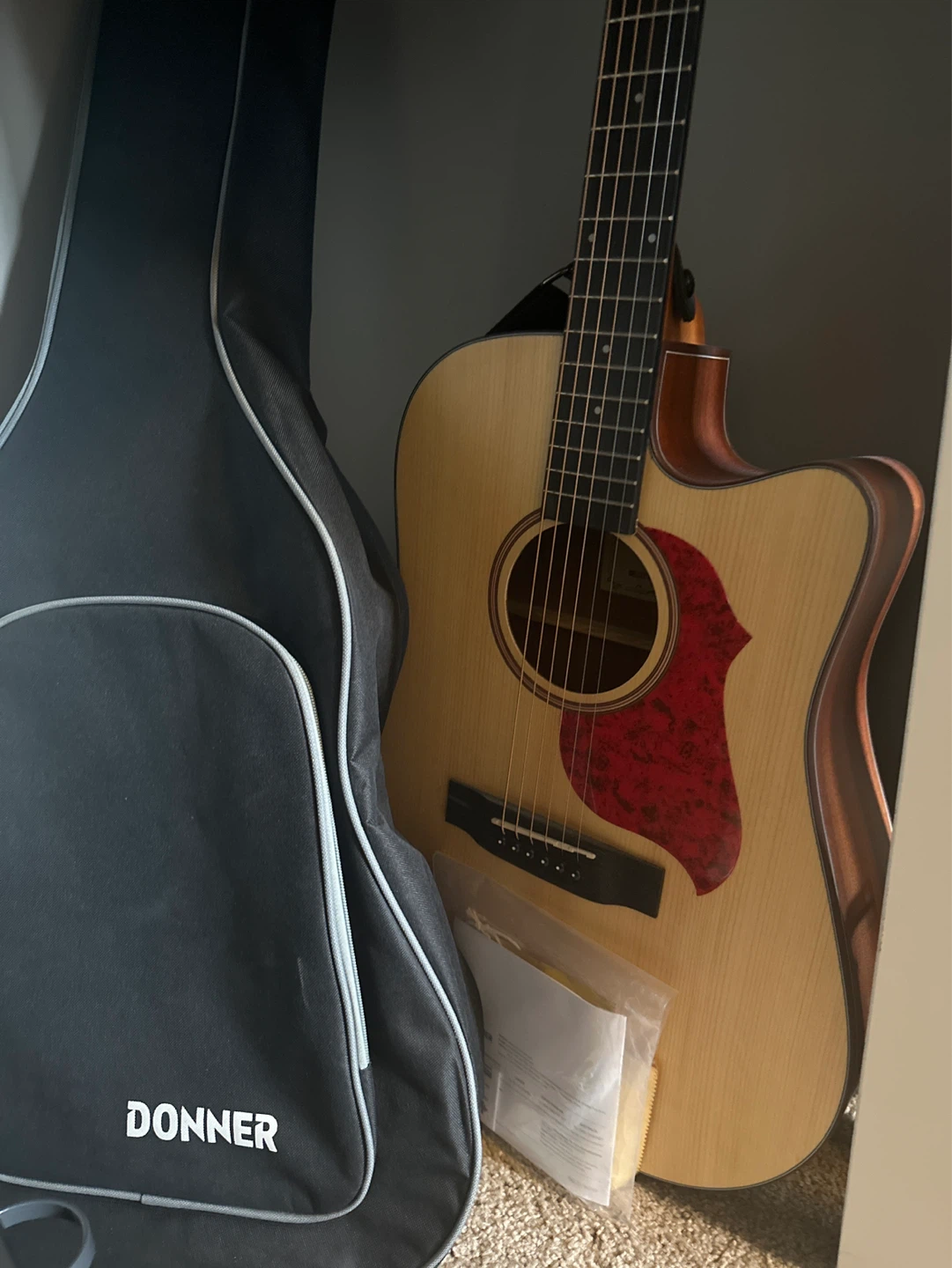 Donner Acoustic Guitar with Gig Bag
