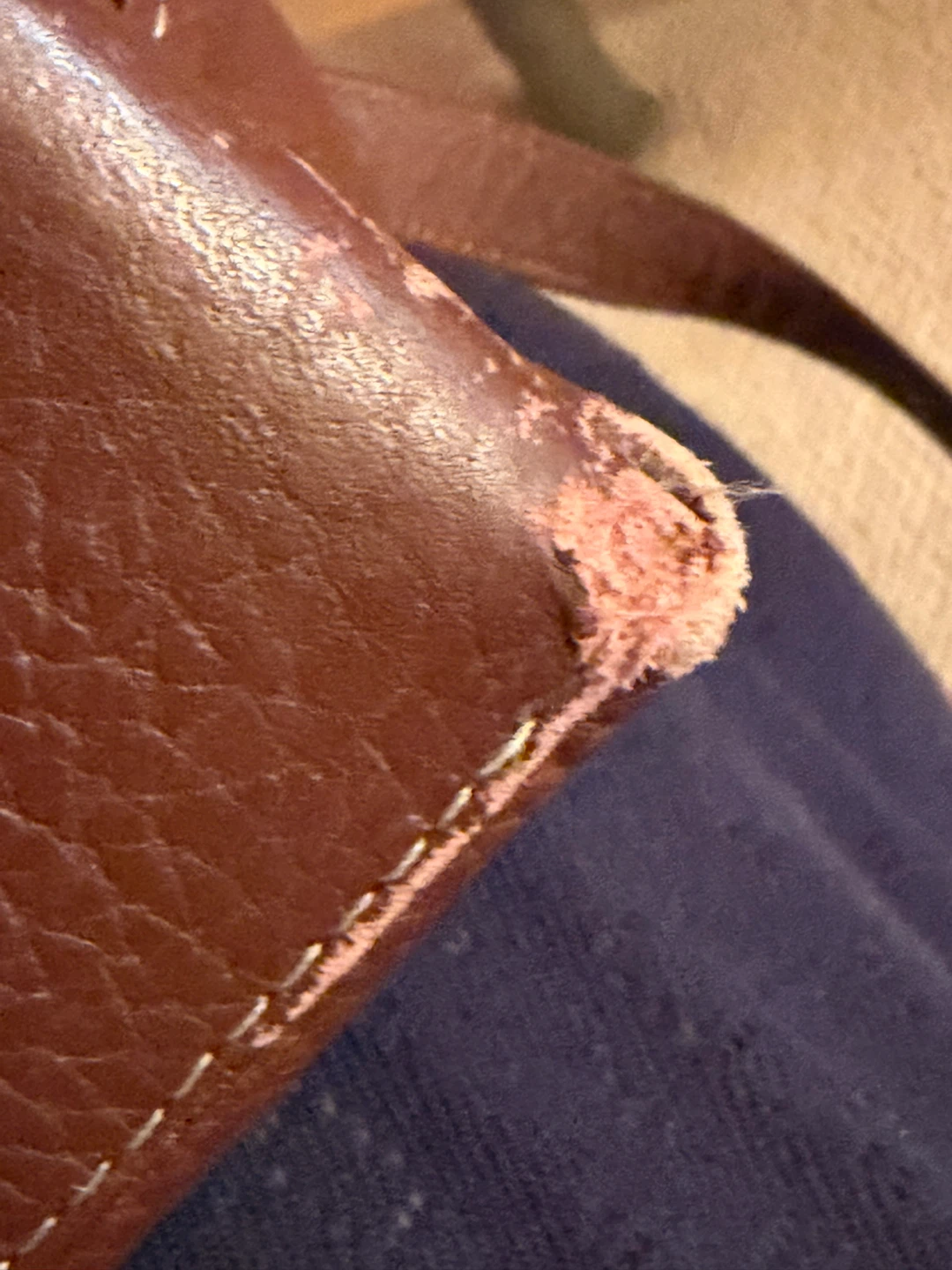 Brown Leather Shoulder Bag ⚽️ - photo 3