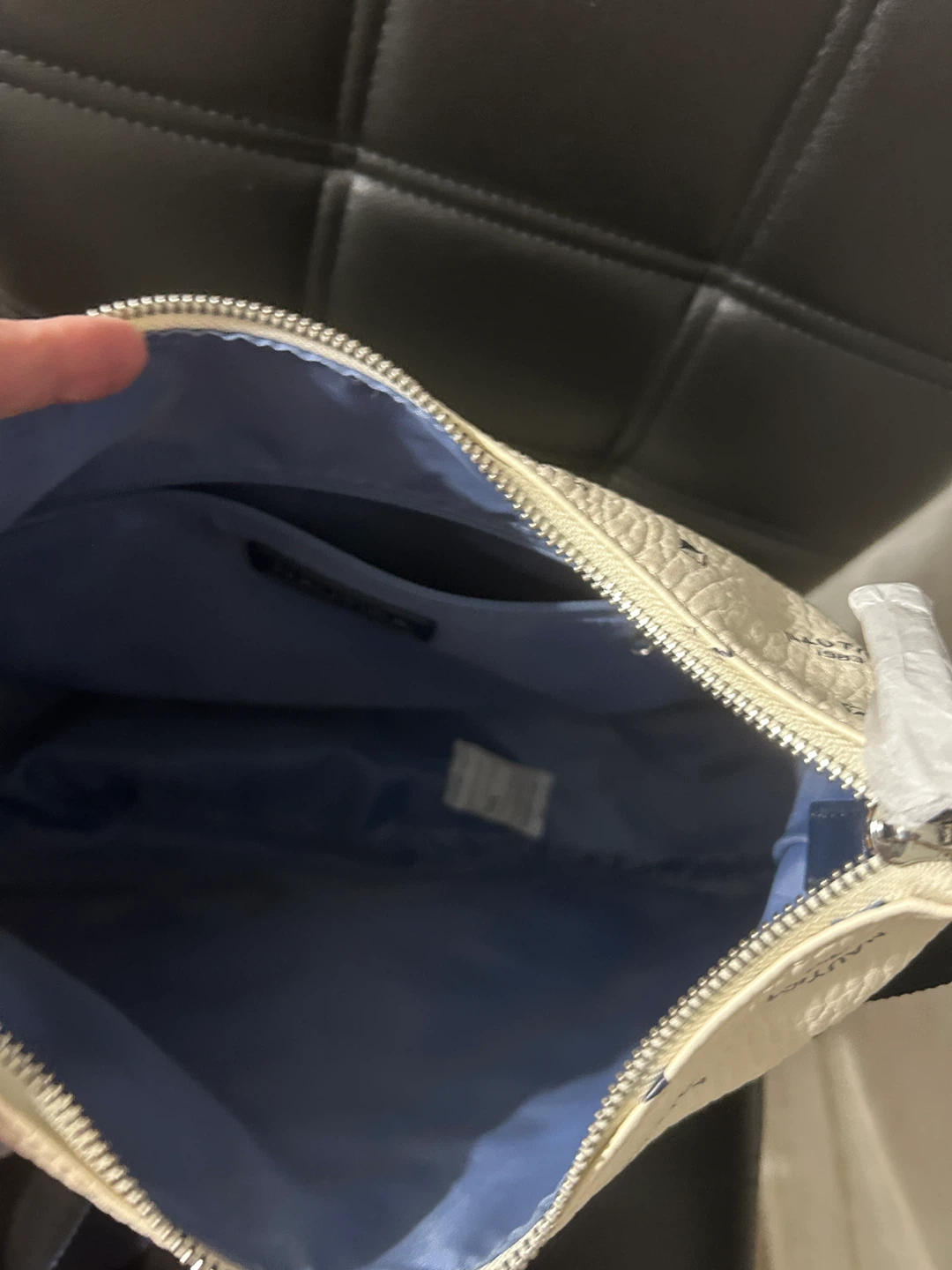Nautica Cream & Blue Logo Crossbody Bag - photo 2