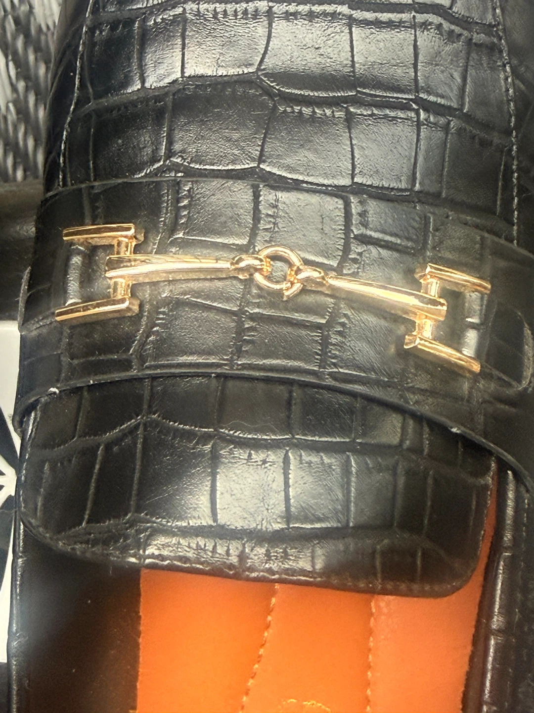 ⚽ Dream Pairs Black Crocodile Loafers - Size 8.5 - photo 2