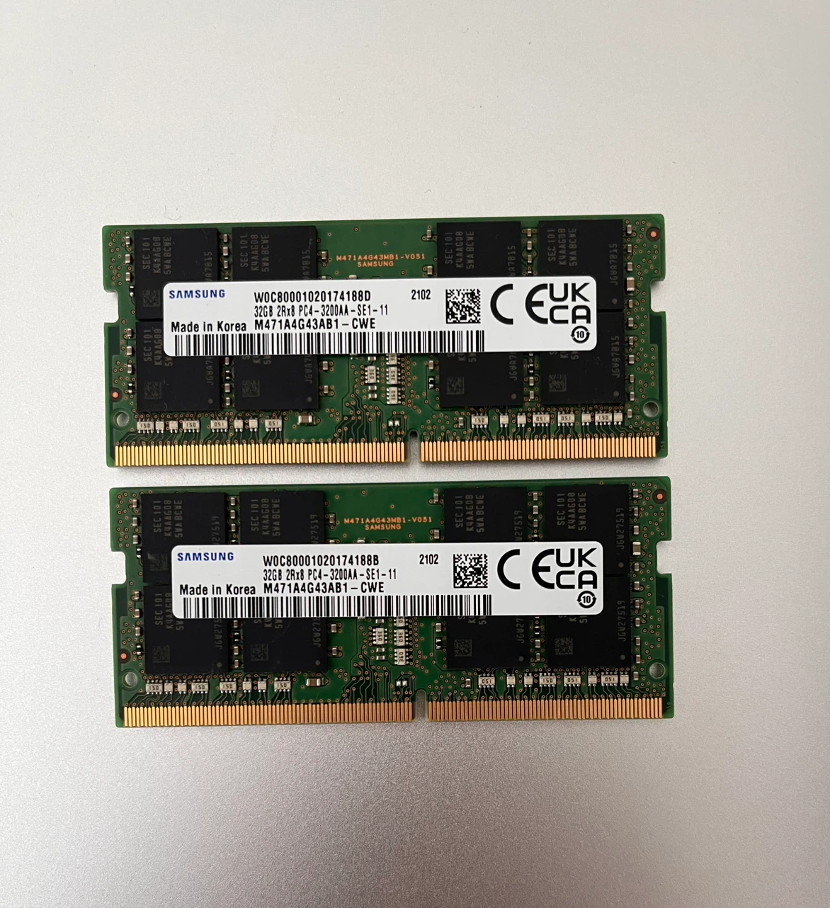 * Price Negotiable * 32GB Samsung DDR4-3200 Laptop RAM
