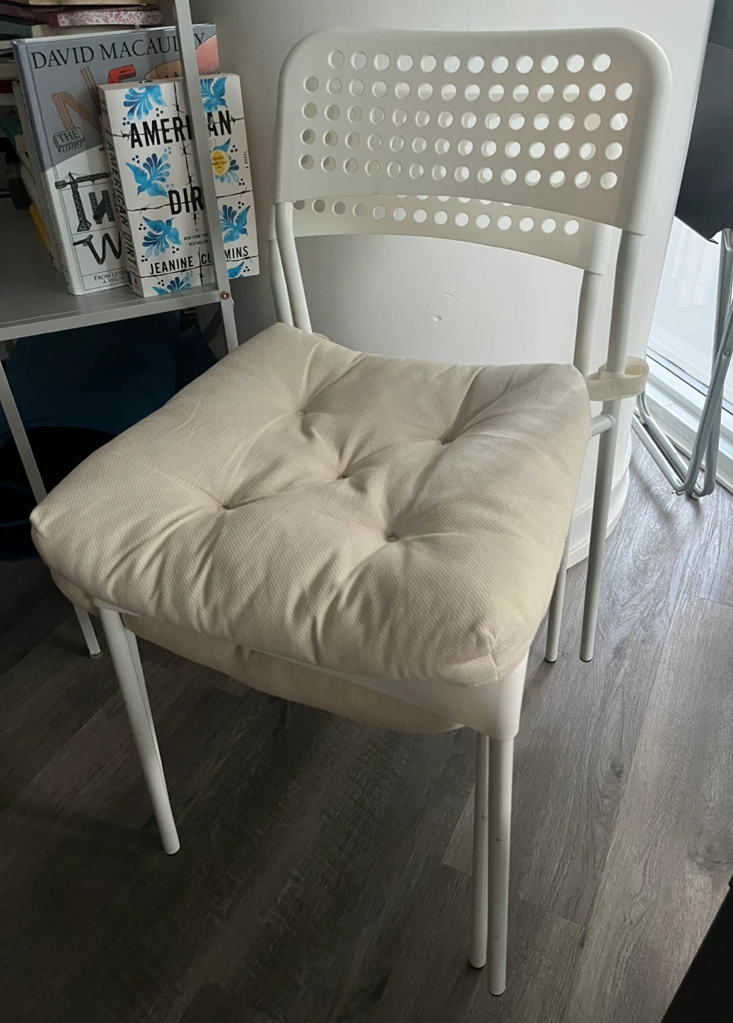 IKEA White Dining Table and Chairs - photo 5