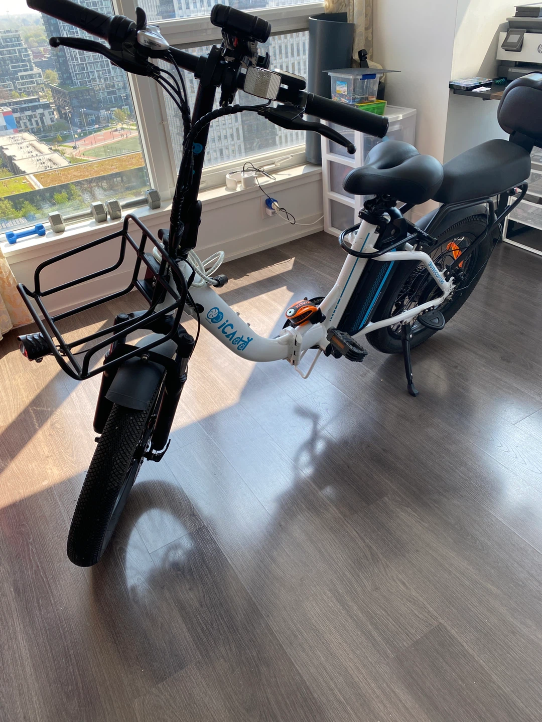 85% New Foldable iCaddy Electric Bike 40km/h with 125km range