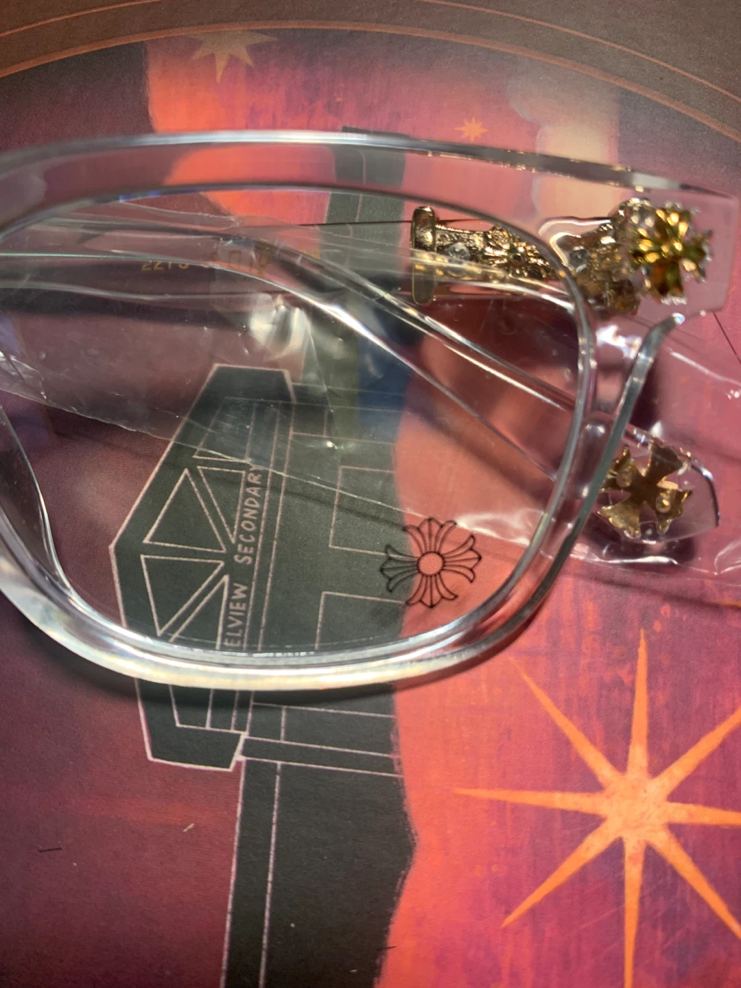 Chrome Hearts Glasses Clear Gold - photo 4