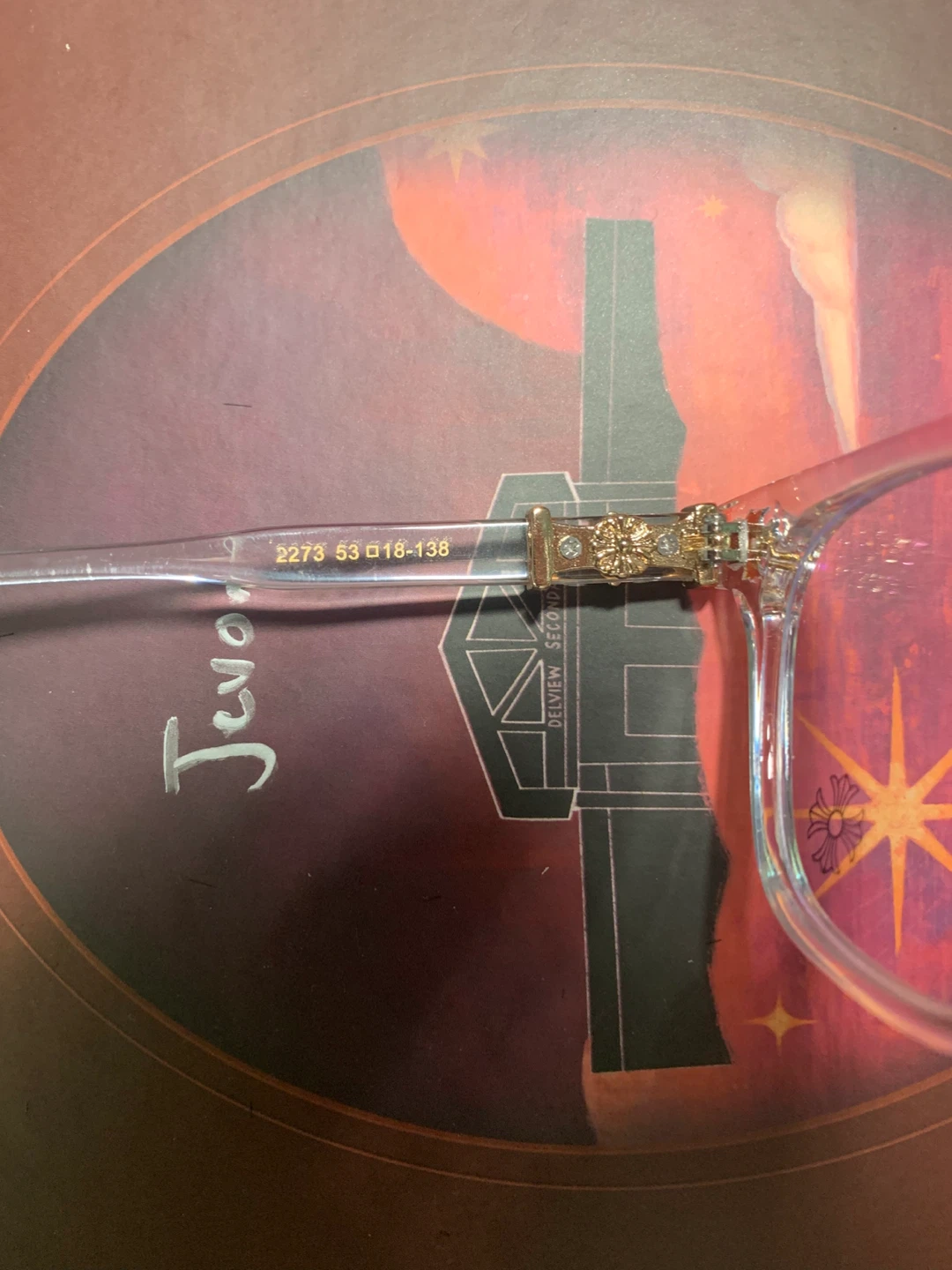 Chrome Hearts Glasses Clear Gold - photo 2