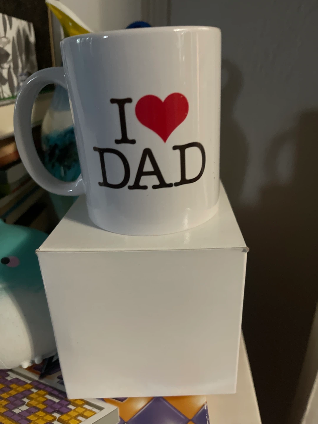 I Love Dad Mug x2