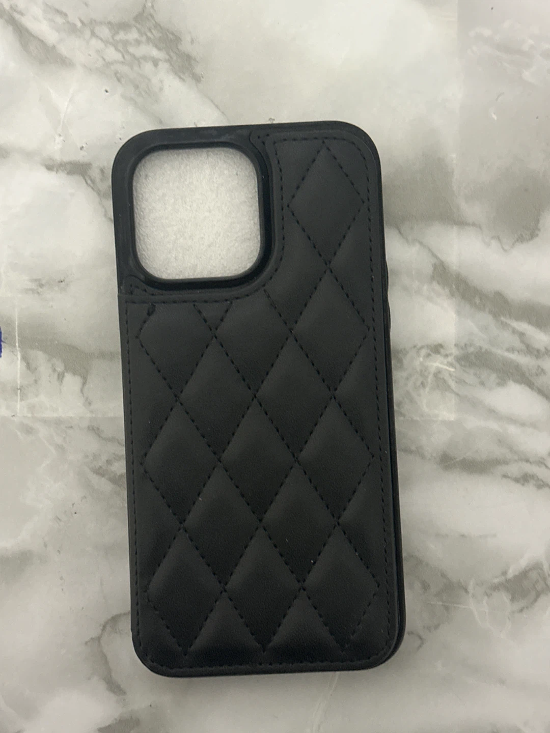 Black Quilted Phone Case