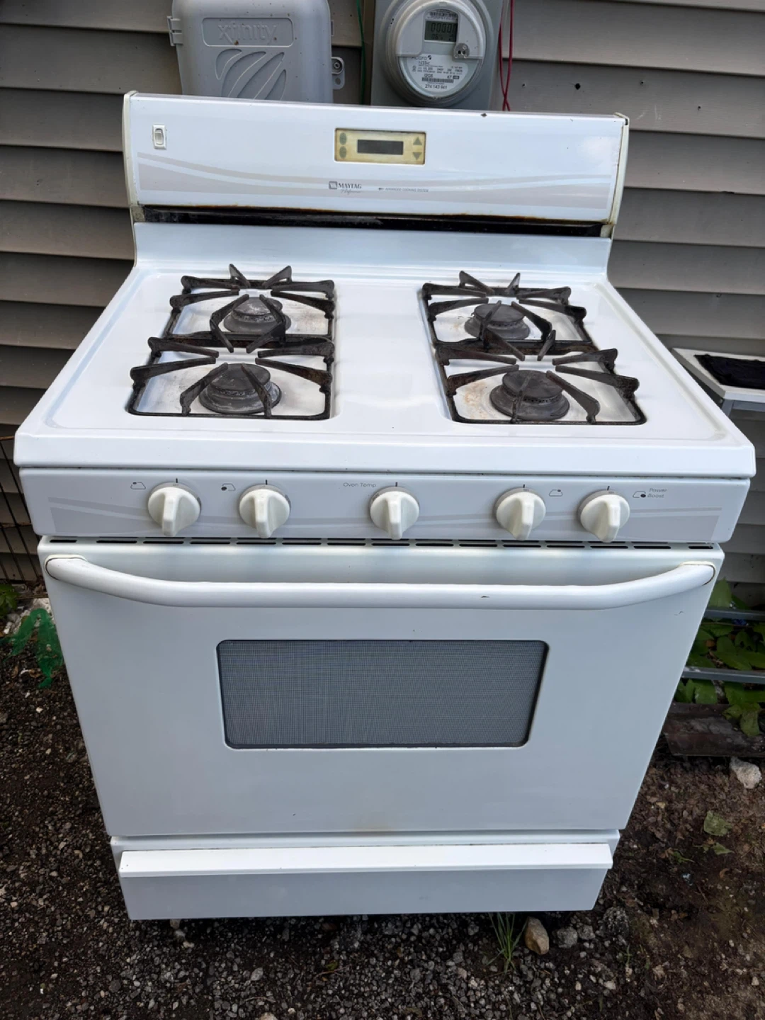 Maytag White Gas Range with Oven