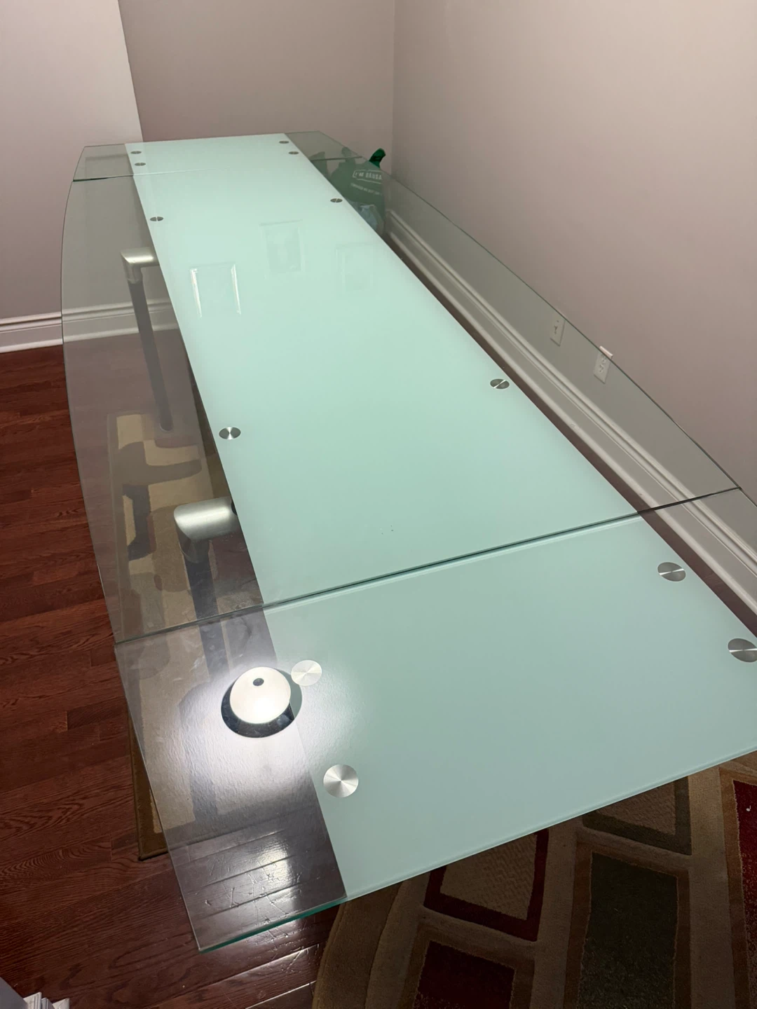 Extendable Glass Dining Table Set with 6 Chairs - photo 2