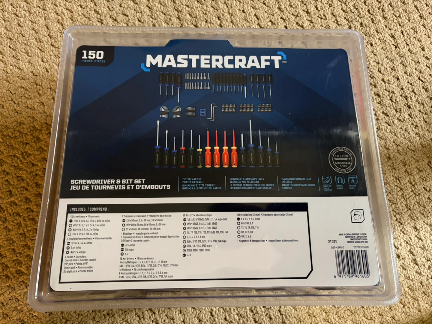 Mastercraft 150 Piece Screwdriver and Bit Set - photo 3