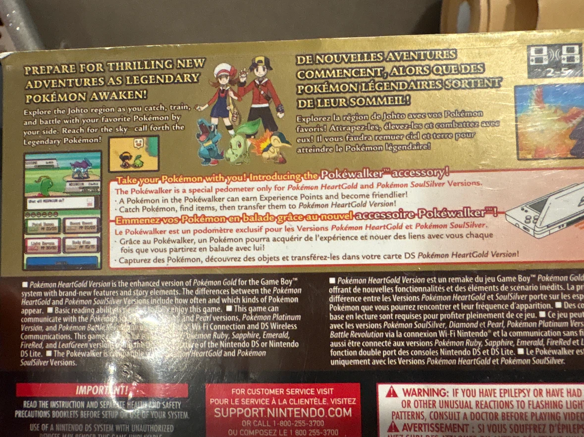 Pokemon HeartGold Version Nintendo DS Game - photo 5