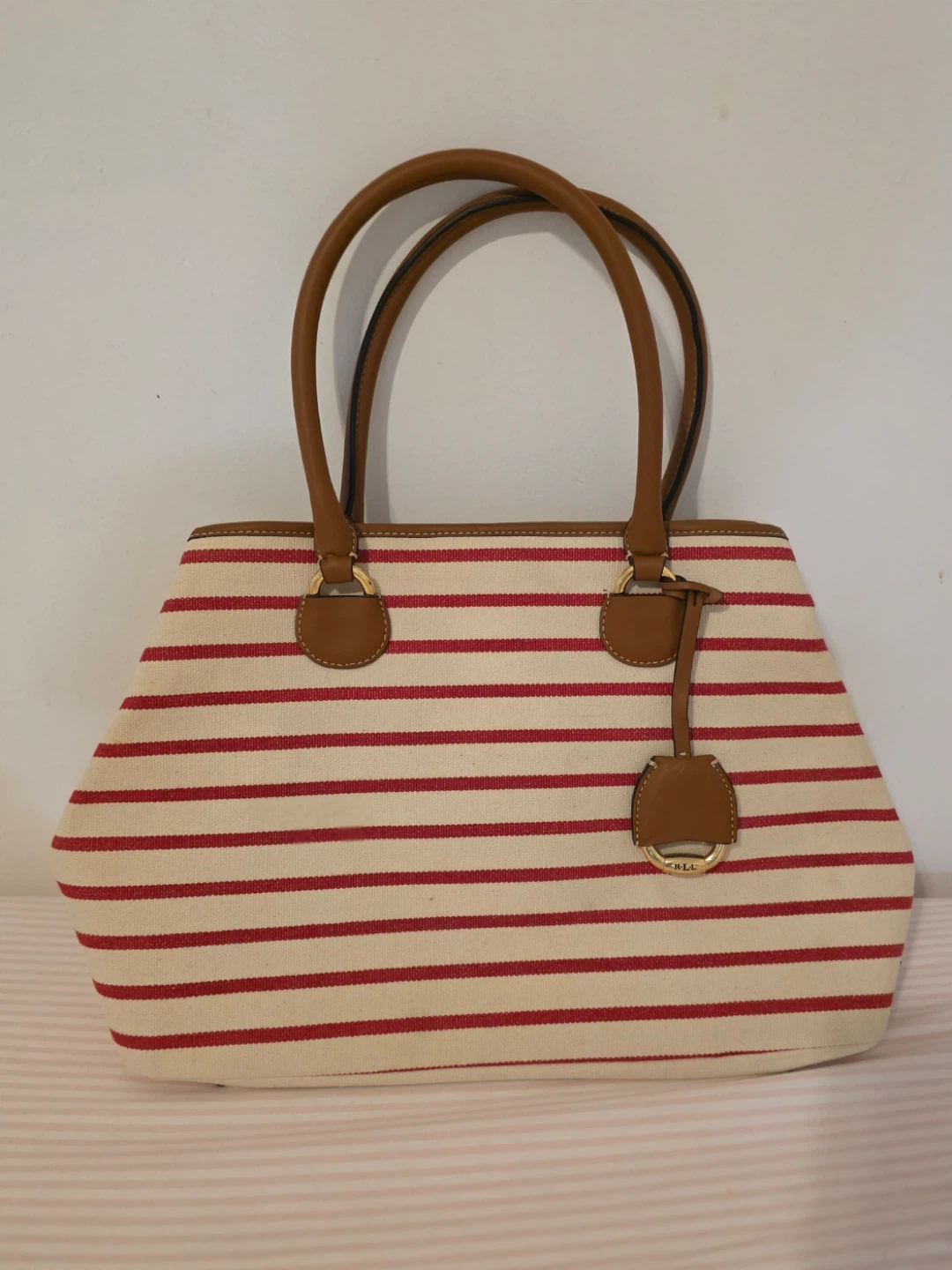Lauren Ralph Lauren Striped Tote Bag