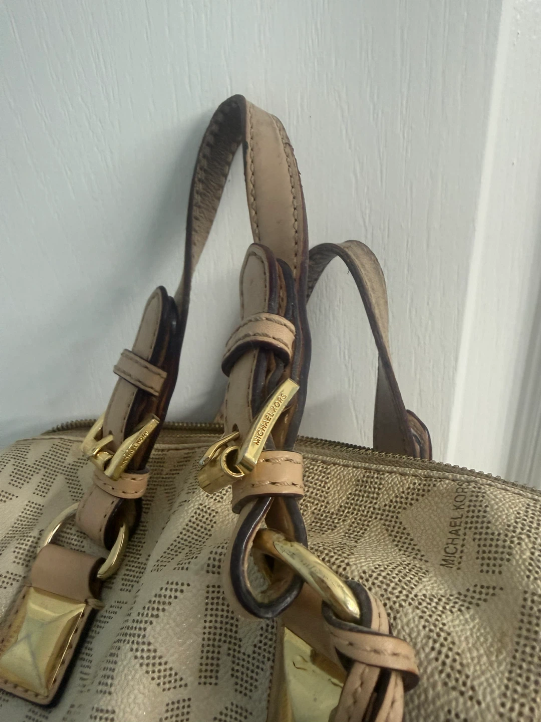 Michael Kors Monogrammed Satchel Bag - photo 5