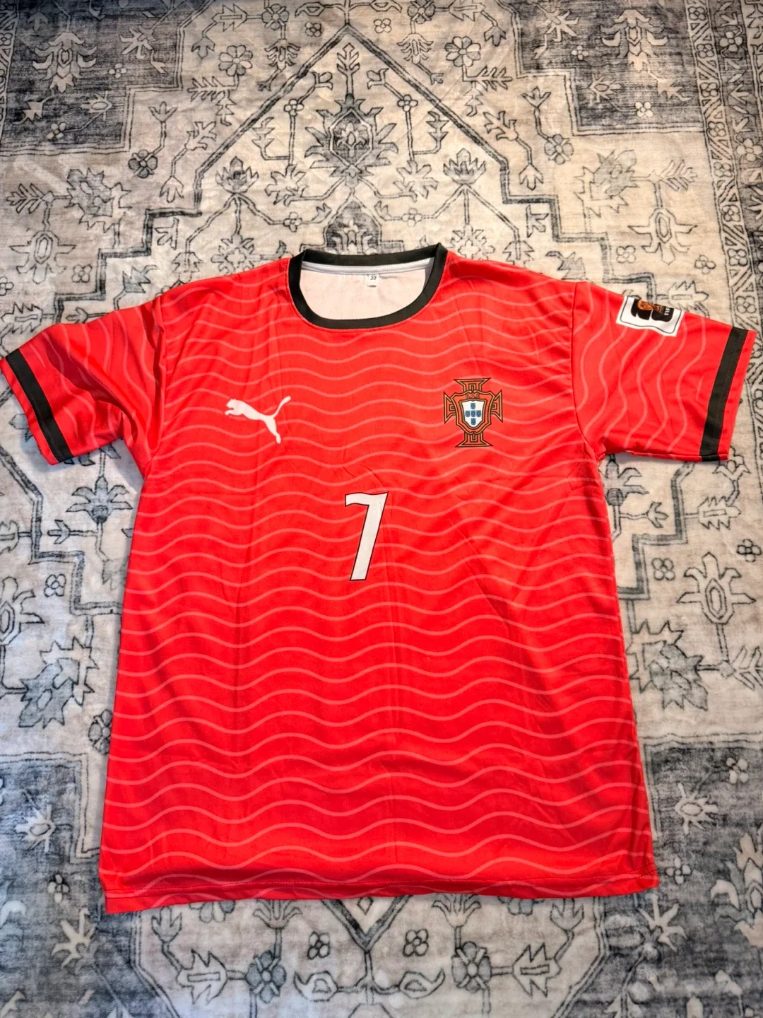 Portugal Ronaldo #7 Soccer Jersey | large