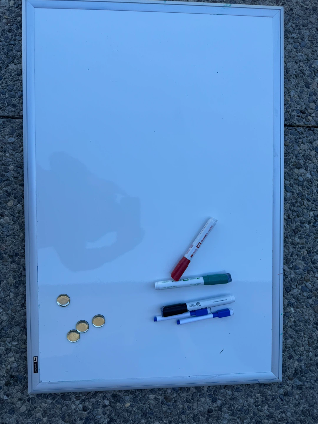 Whiteboard with Markers and Magnets