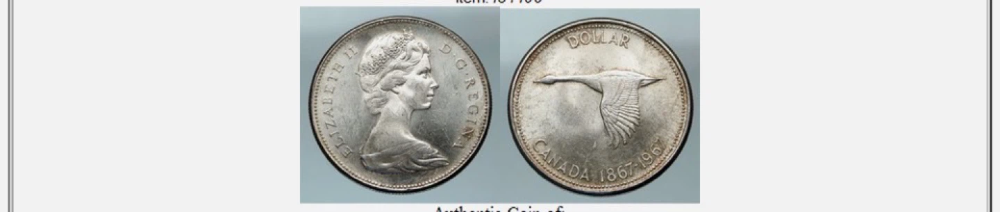 Canada Dollar Coin 1867-1967