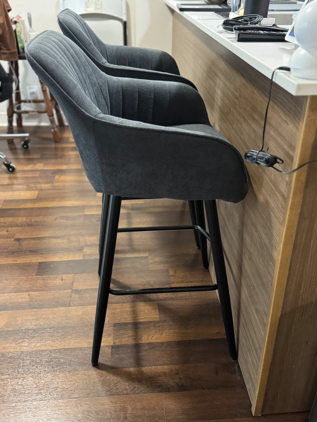 Grey Bar Stools - photo 3