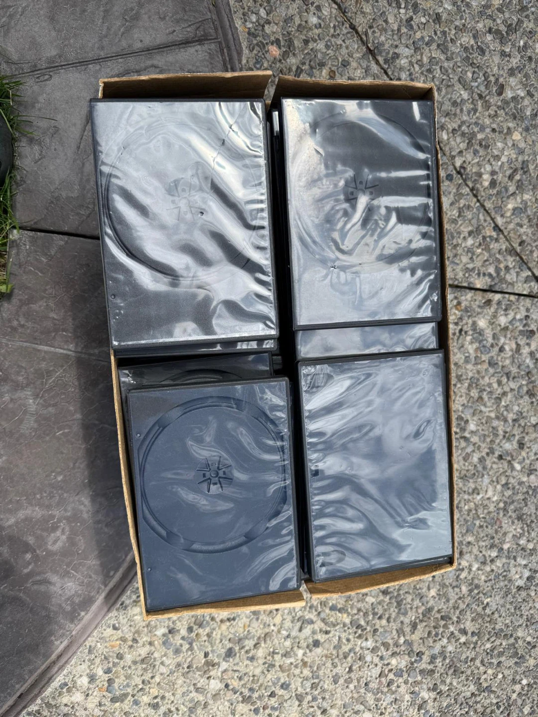Box of DVD Cases over 20 cases