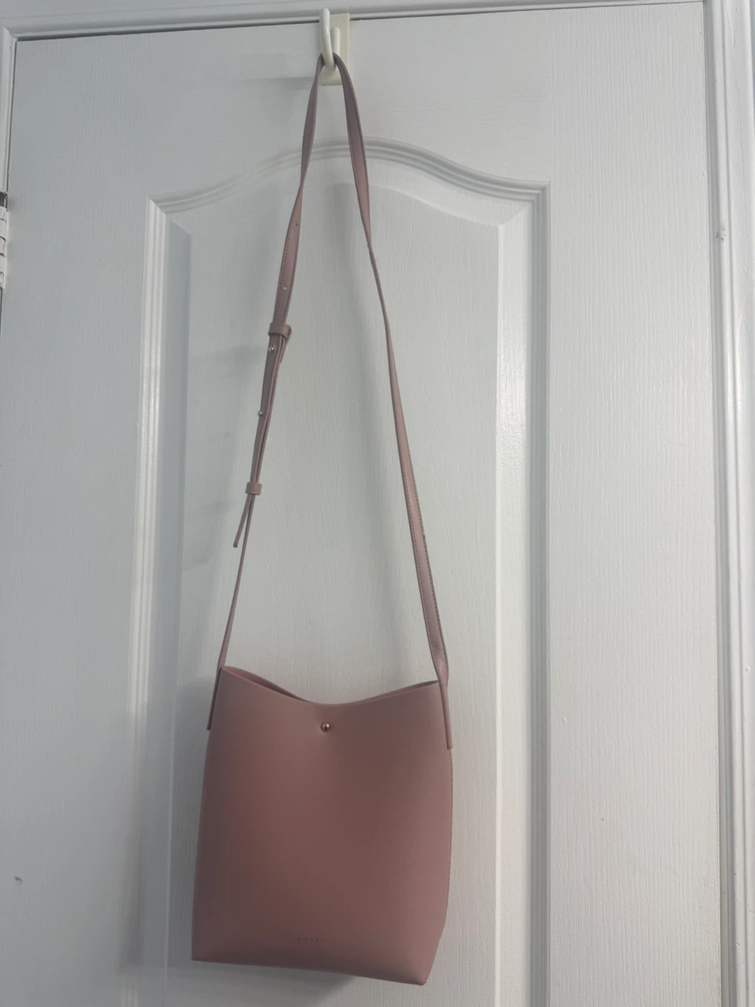 Samara Pink Faux Leather Shoulder Bag
