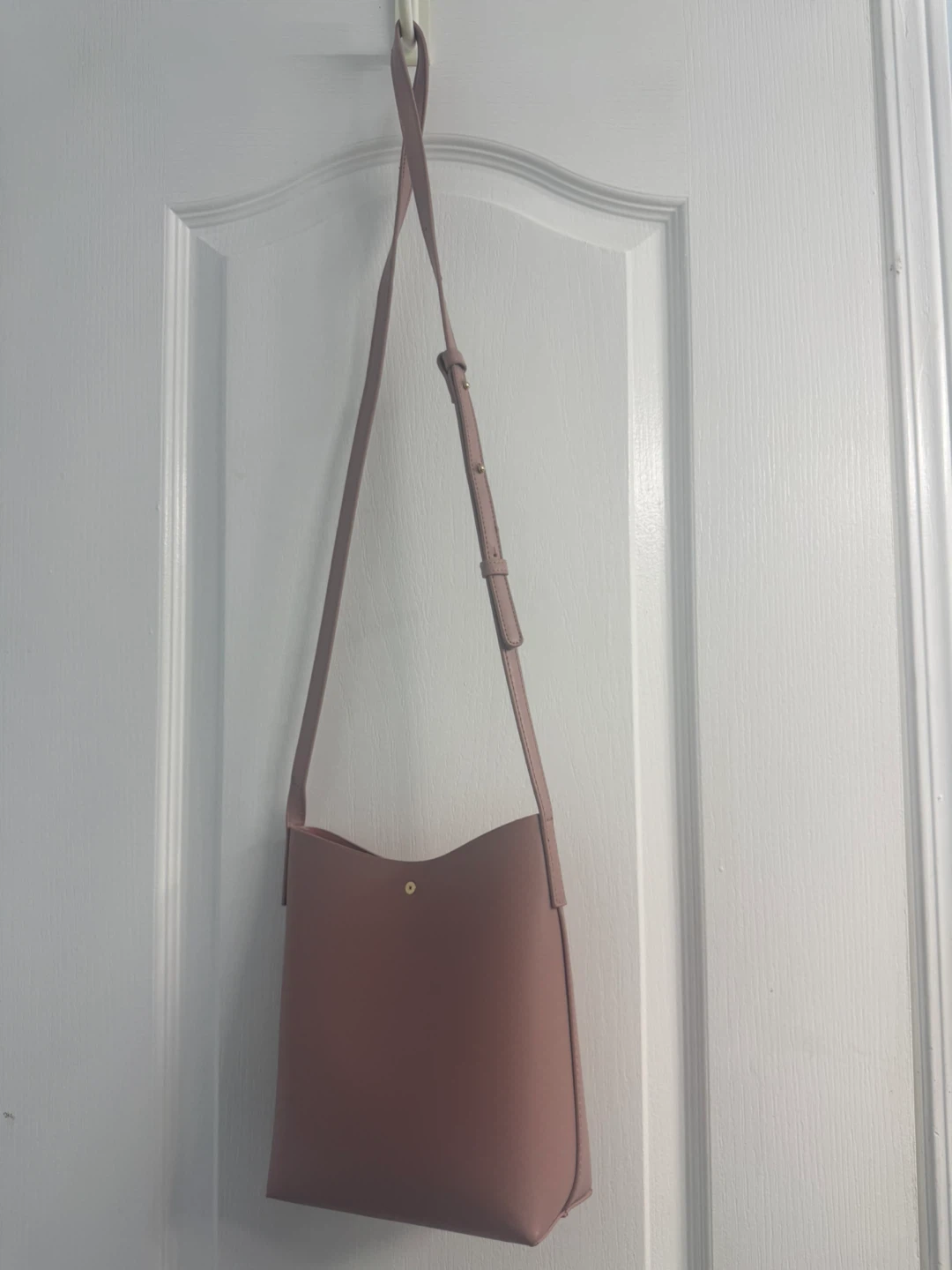 Samara Pink Faux Leather Shoulder Bag - photo 3