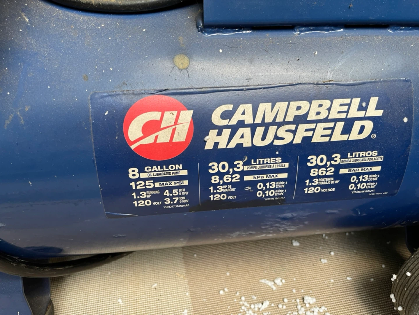 Campbell Hausfeld 8 Gallon Air Compressor