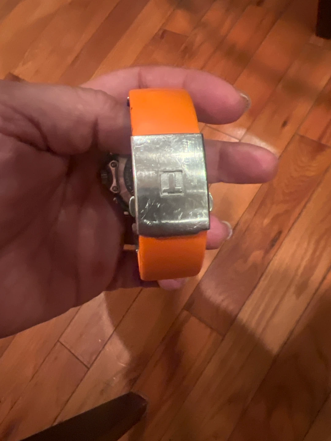 Tissot 1853 Chronograph Orange Strap Watch - photo 3