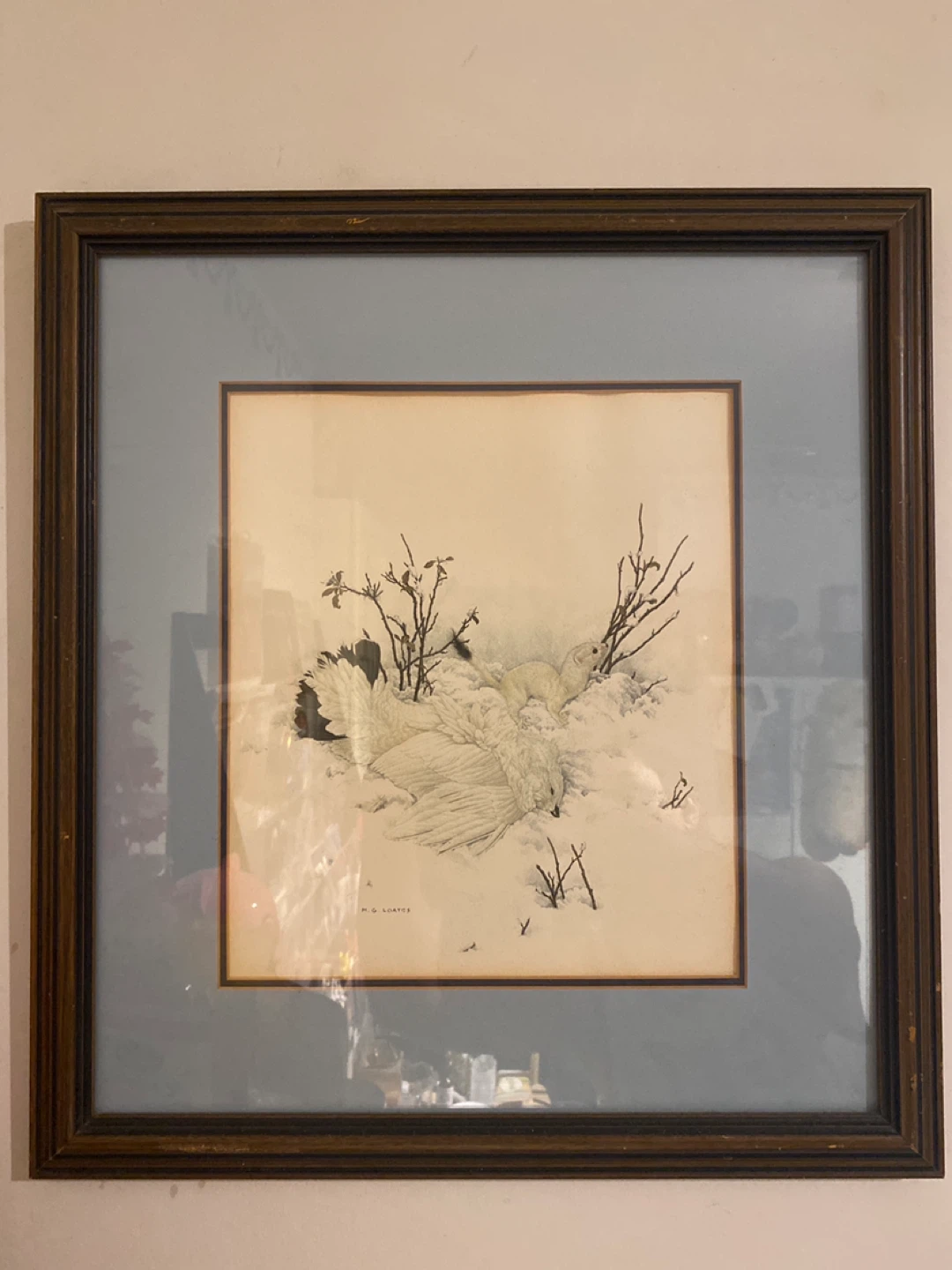 Framed Artwork "Winter Scene" ⚽️ by M.G. Loates