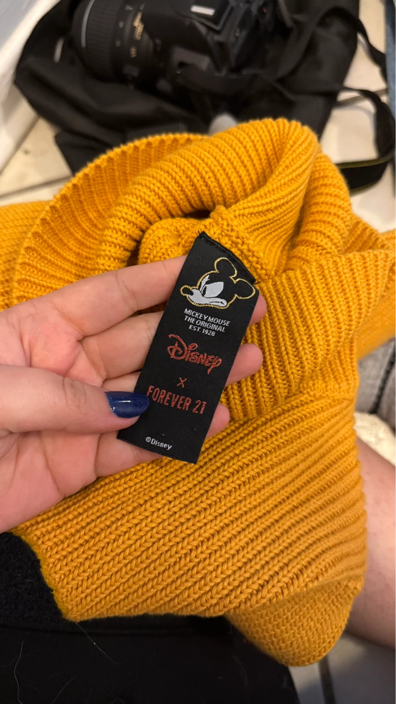 Forever 21 x Disney Mickey Mouse Yellow Turtleneck Sweater - photo 2