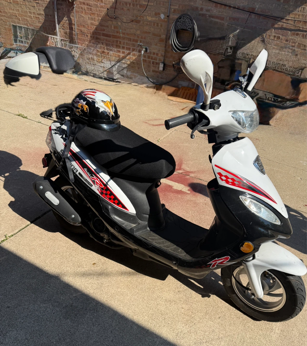 Una scooter 2019. Con 530 millas.