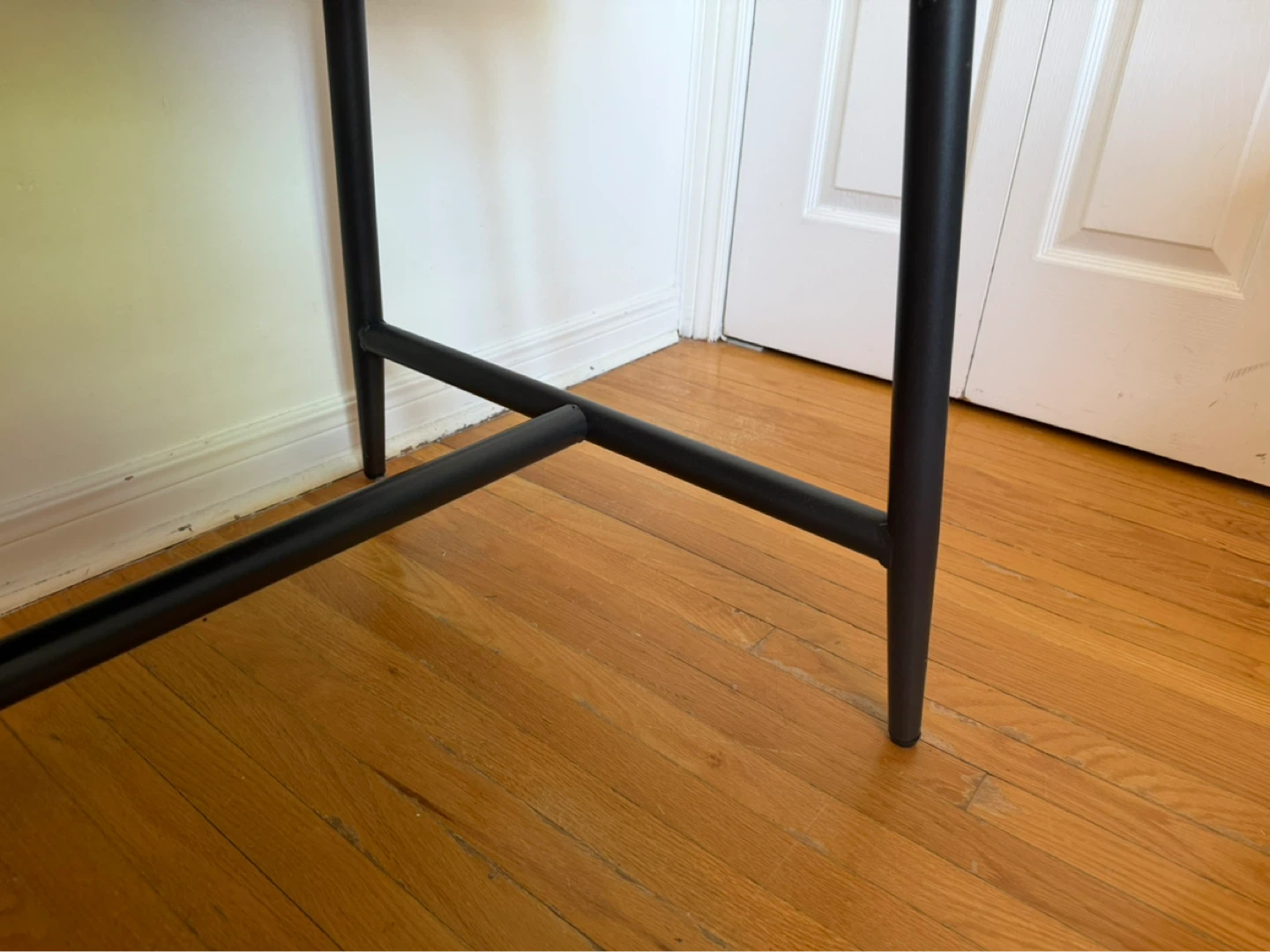 Wooden Desk with Black Metal Legs - photo 3