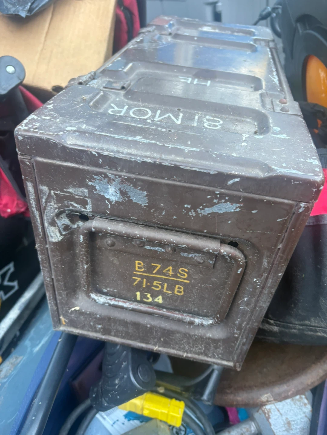 Vintage Ammo Can 4 Bombs 81mm HE
