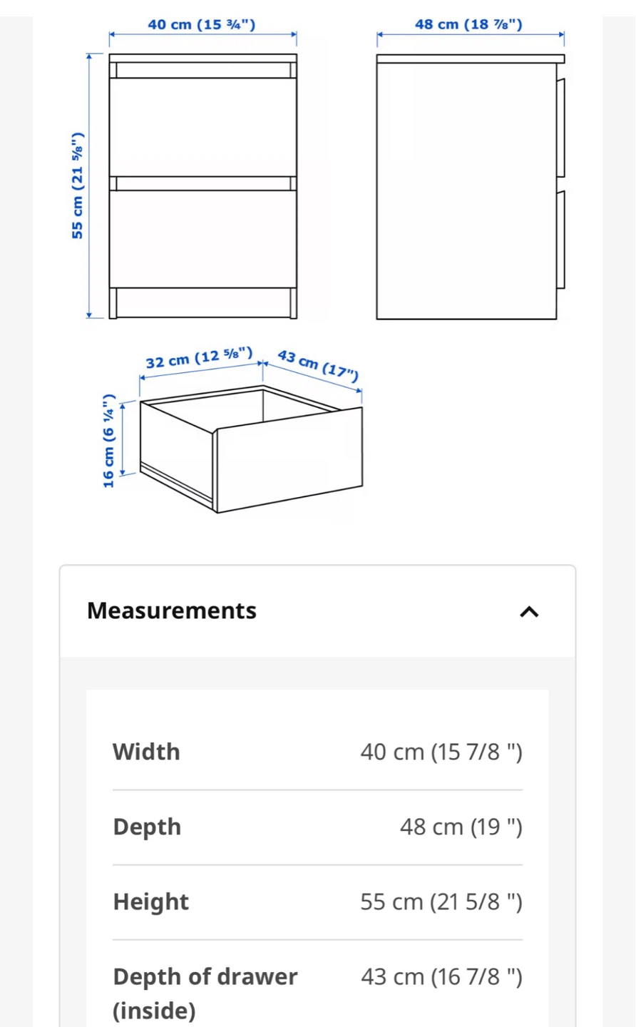 IKEA HEMNES Nightstand - Black-Brown - photo 4