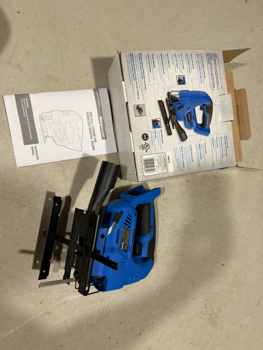 Mastercraft 20V Cordless Orbital Jigsaw