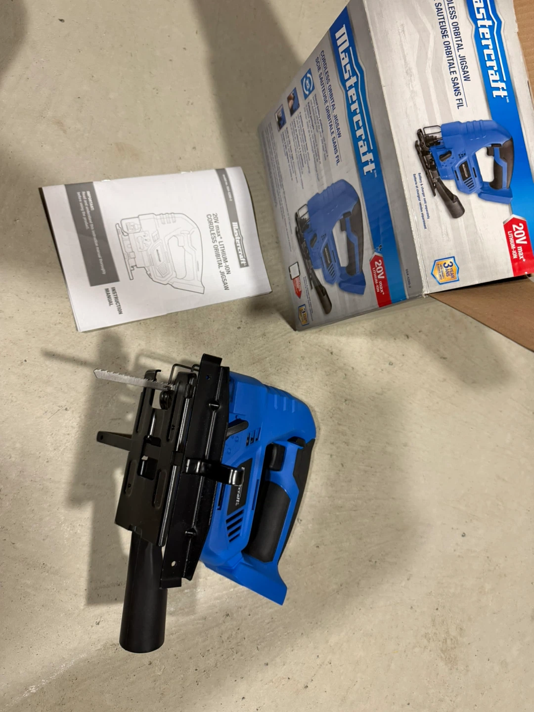 Mastercraft 20V Cordless Orbital Jigsaw - photo 2