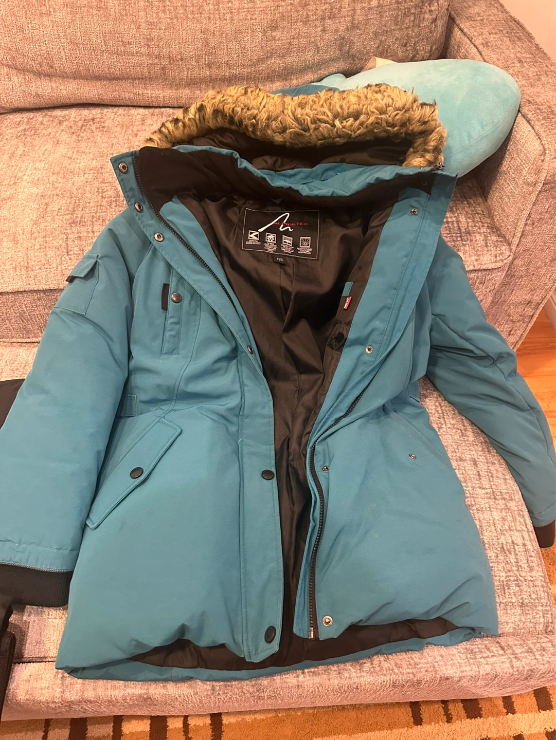 Alpinetek Teal Winter Parka Jacket