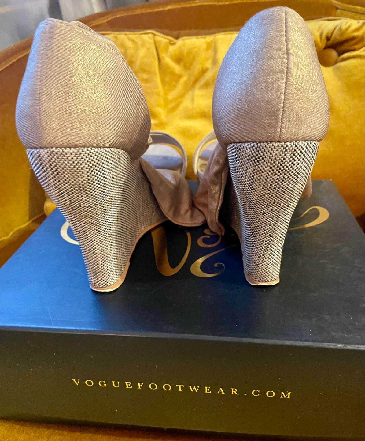 Vogue Footwear Wedge Heels with Pouch and Box - photo 2