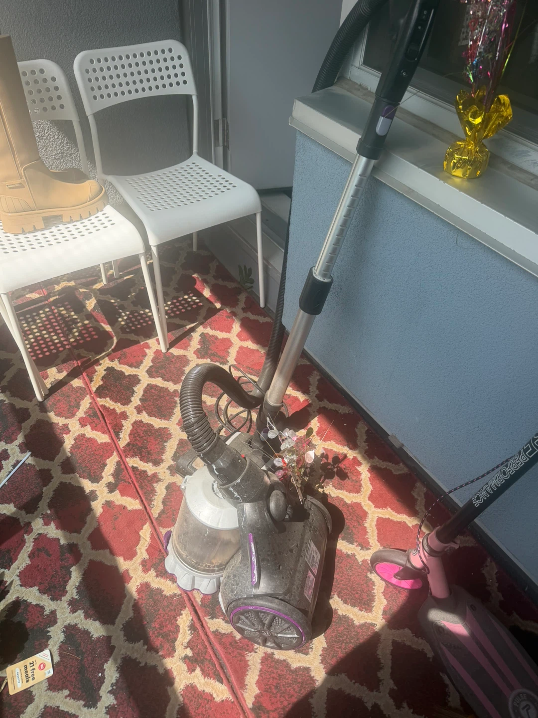 Dusty Upright Vacuum Cleaner