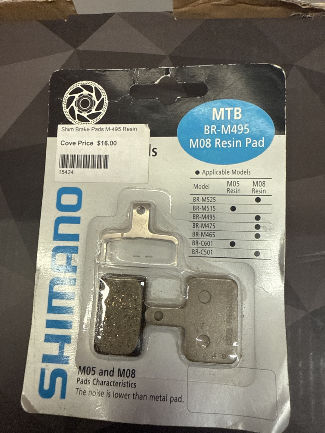 Shimano MTB M-495 M08 Resin Brake Pads