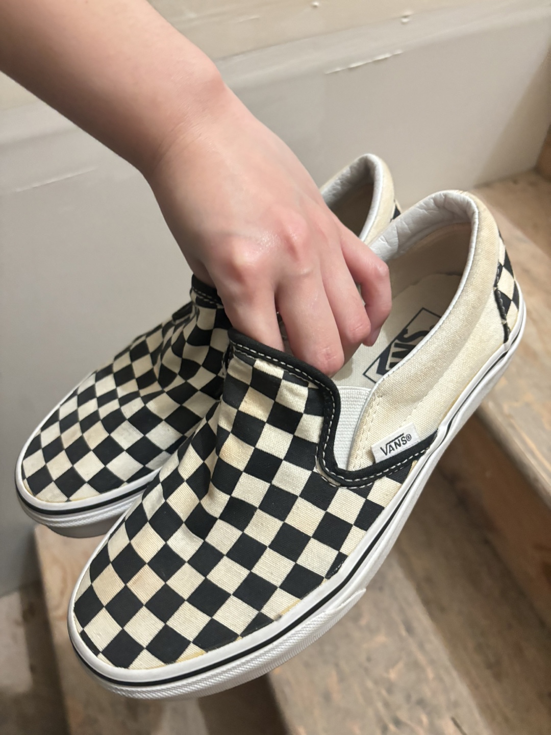 Vans Checkerboard Slip-Ons - Women’s Size 7