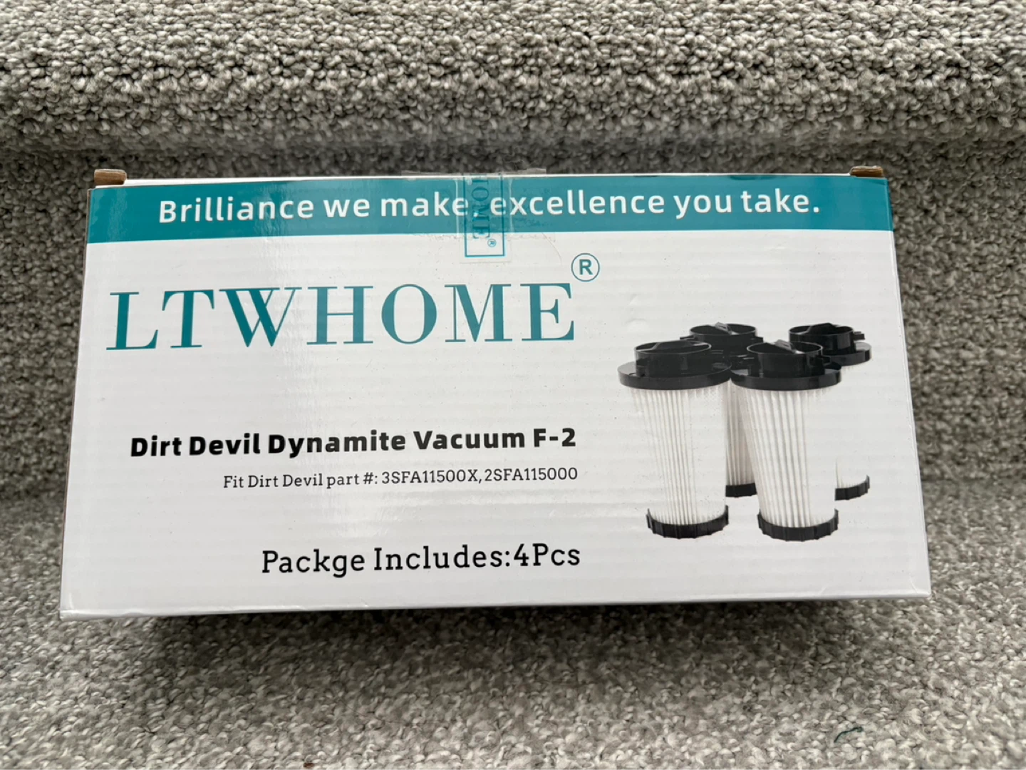 LTWHOME Dirt Devil Dynamite Vacuum F-2 Filters (4 Pcs) - photo 2