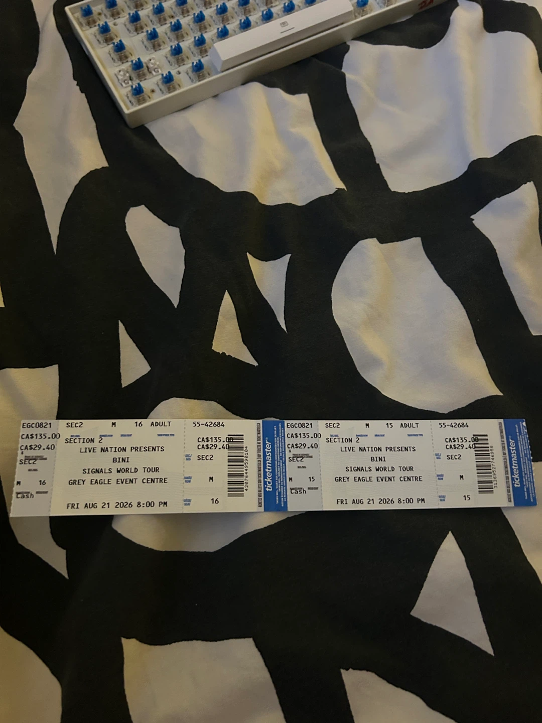 2 x BINI Signals World Tour Tickets - Fri Aug 21 2026
