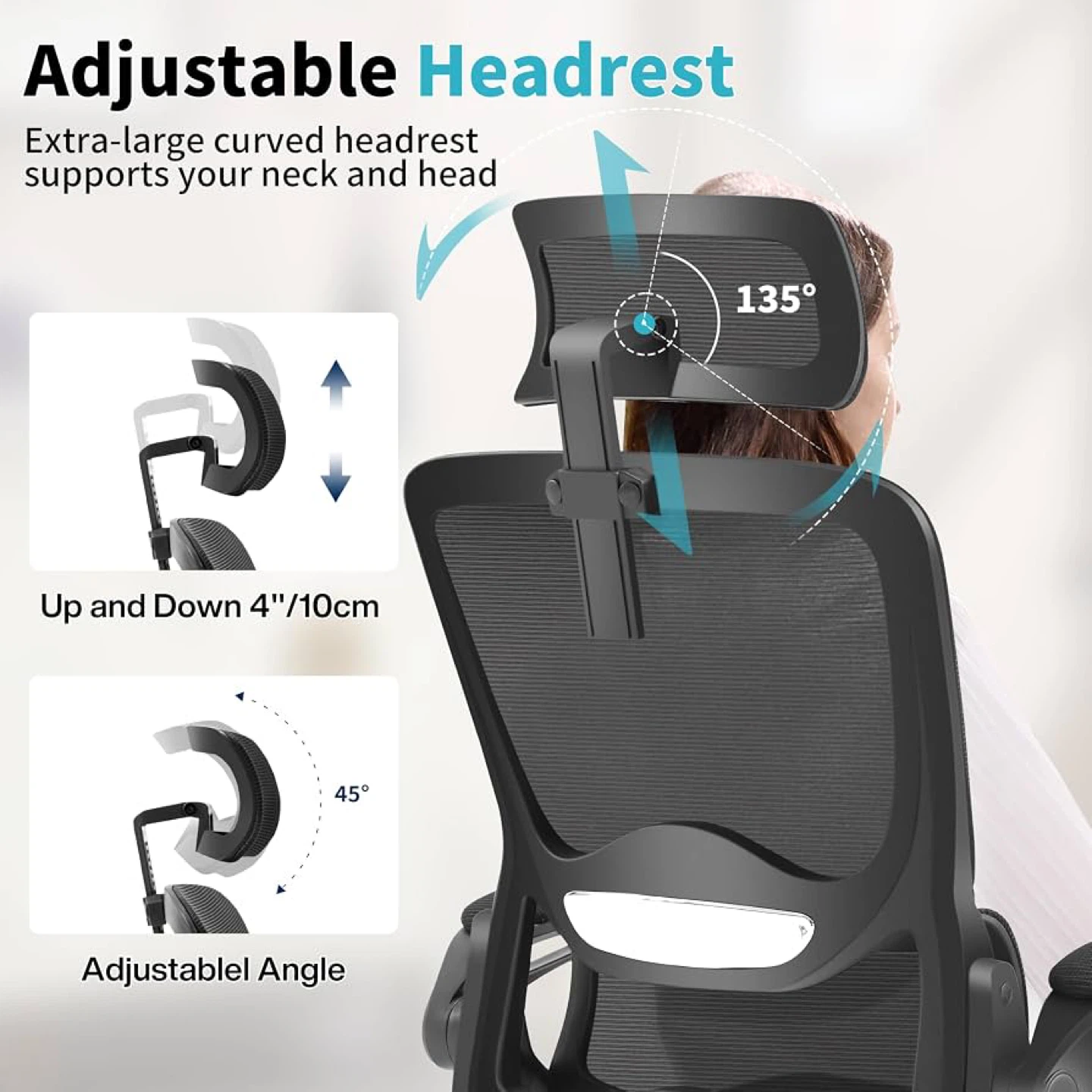 🔥 NEW-rgonomic High Back Mesh Office Chair (400 lbs Capacity) - photo 5