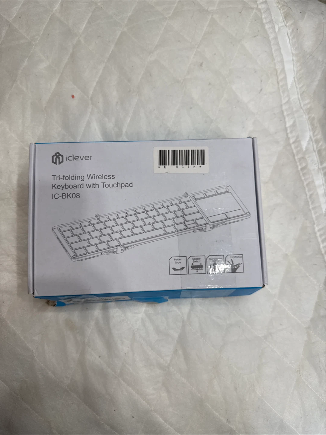 iClever Tri-folding Wireless Keyboard with Touchpad IC-BK08 - photo 2