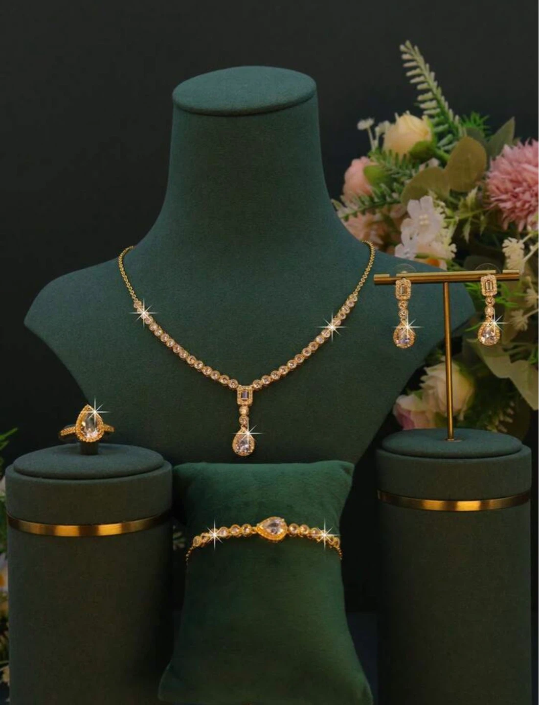 5pcs Gold Plated Elegant Luxury look | Wedding, Engagement💍