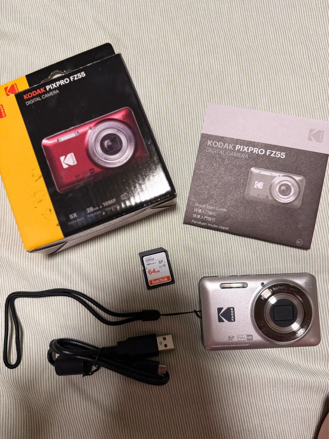 Kodak PIXPRO FZ55 Digital Camera with 64GB SanDisk Card