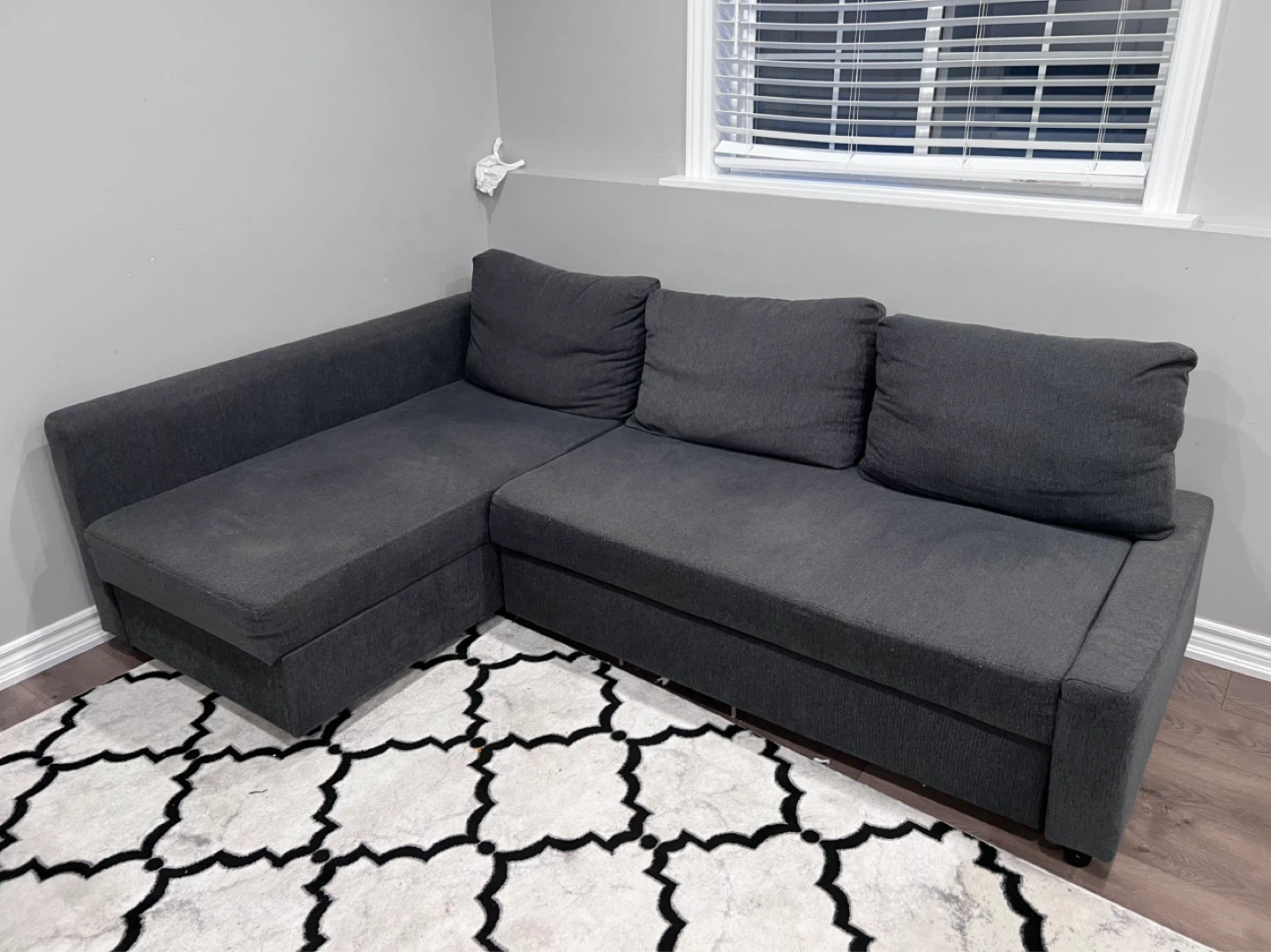 Sofa (convertible + storage)