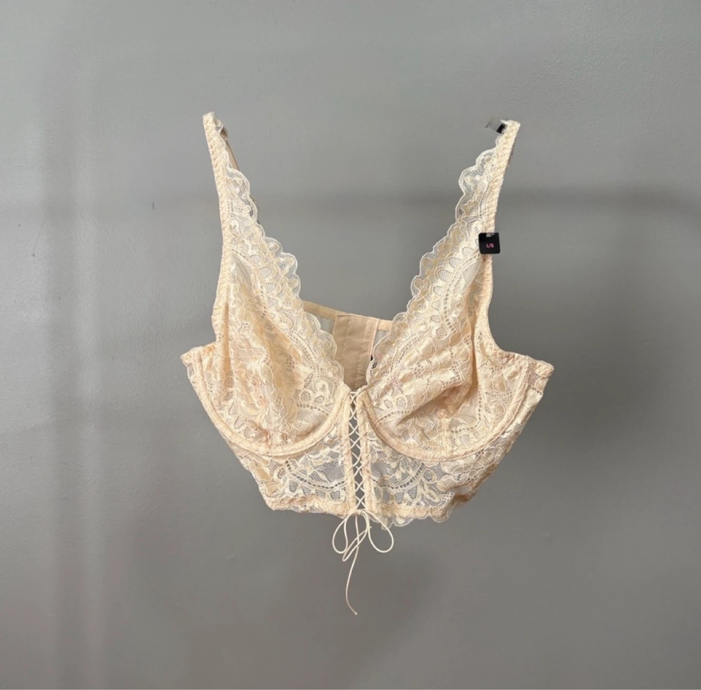 La SENZA Cream Lace Corset Bra 🤍