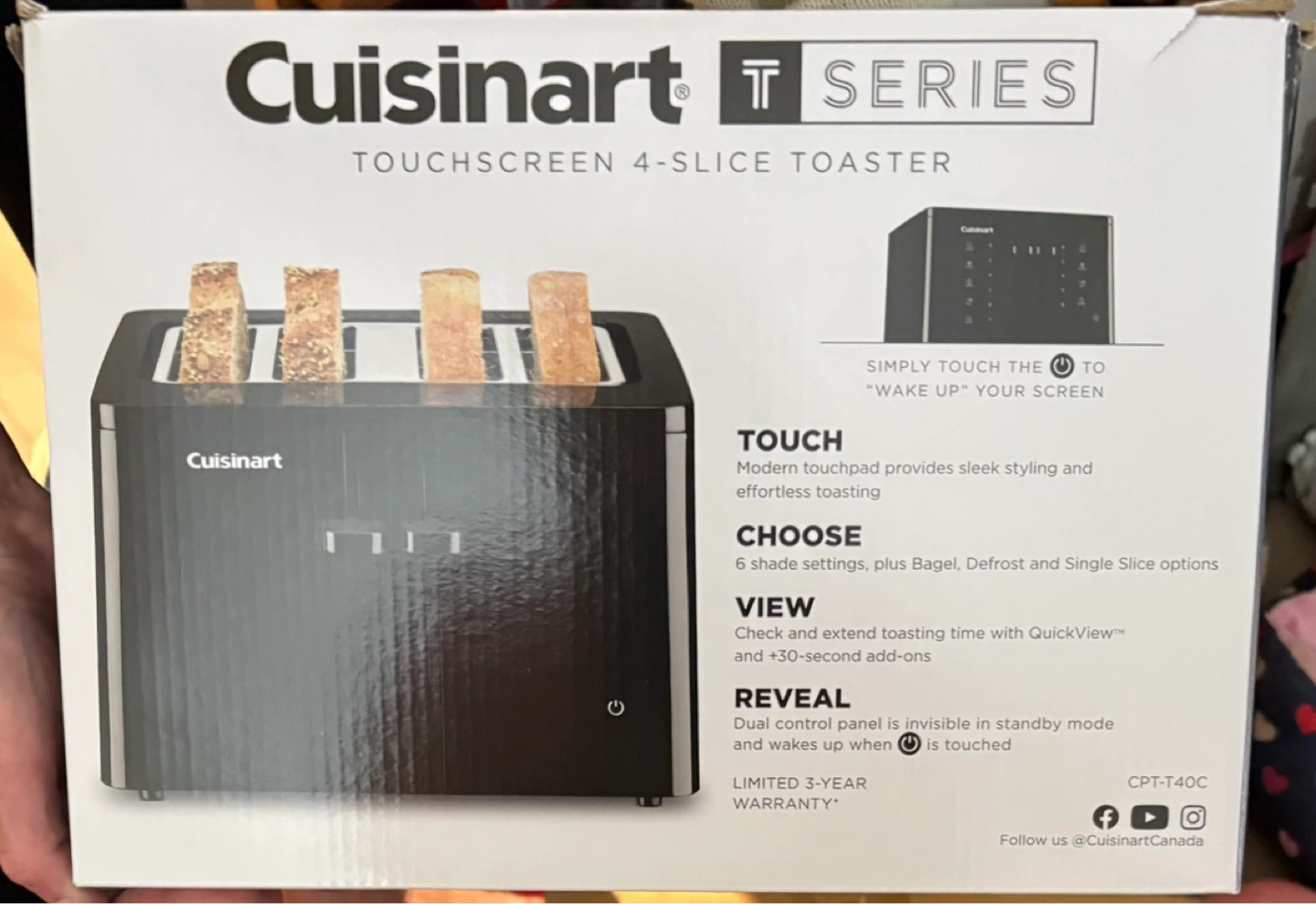 Cuisinart Four Slice Programmable Touch-less Toaster - photo 2