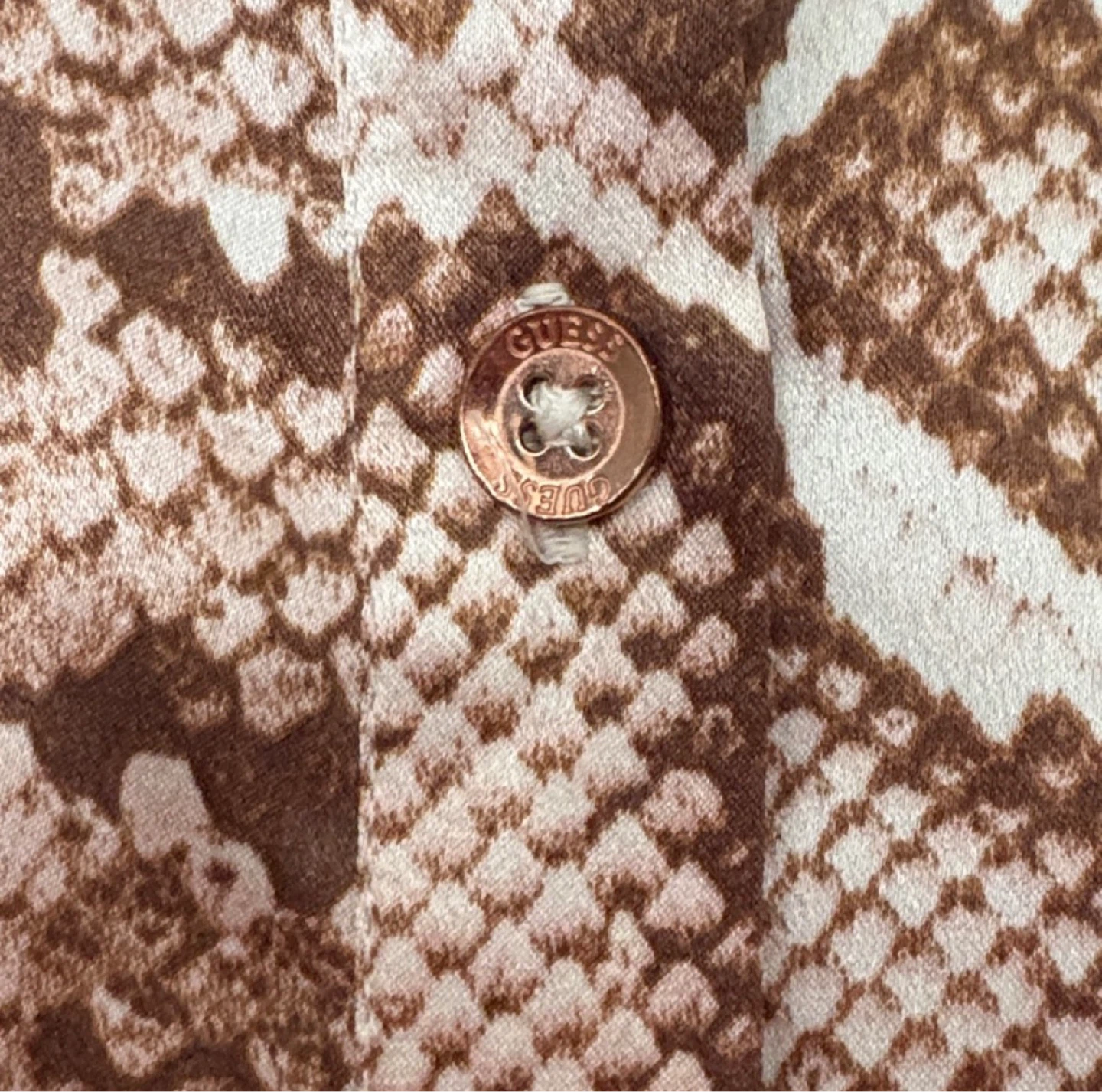 GUESS Snake Print Blouse 🤎🐍 - photo 5