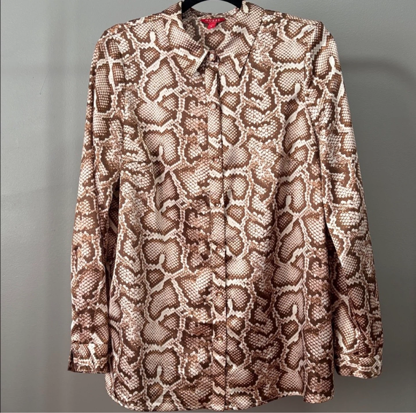 GUESS Snake Print Blouse 🤎🐍